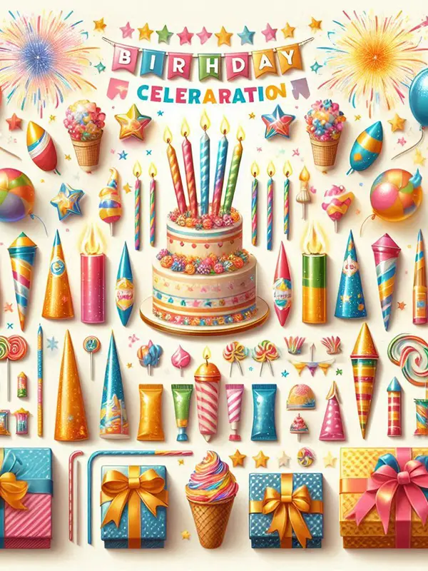 VGM Pyro Crackers Crackers Birthday Fireworks - Kid-Safe Sparklers & Aerial Shells